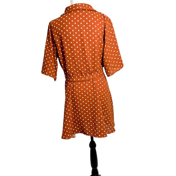 PrettyLittleThing Polka Dot Tea Dress - Picture 3 of 6